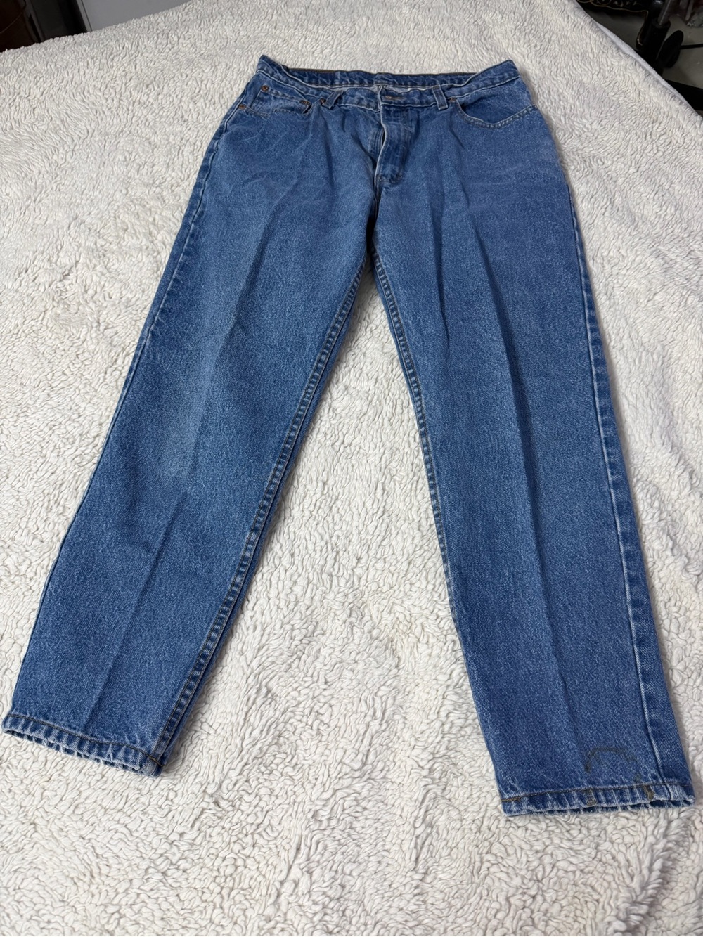 Jordache size 15/16 Blue Denim Jeans Vtg 100% Cotton